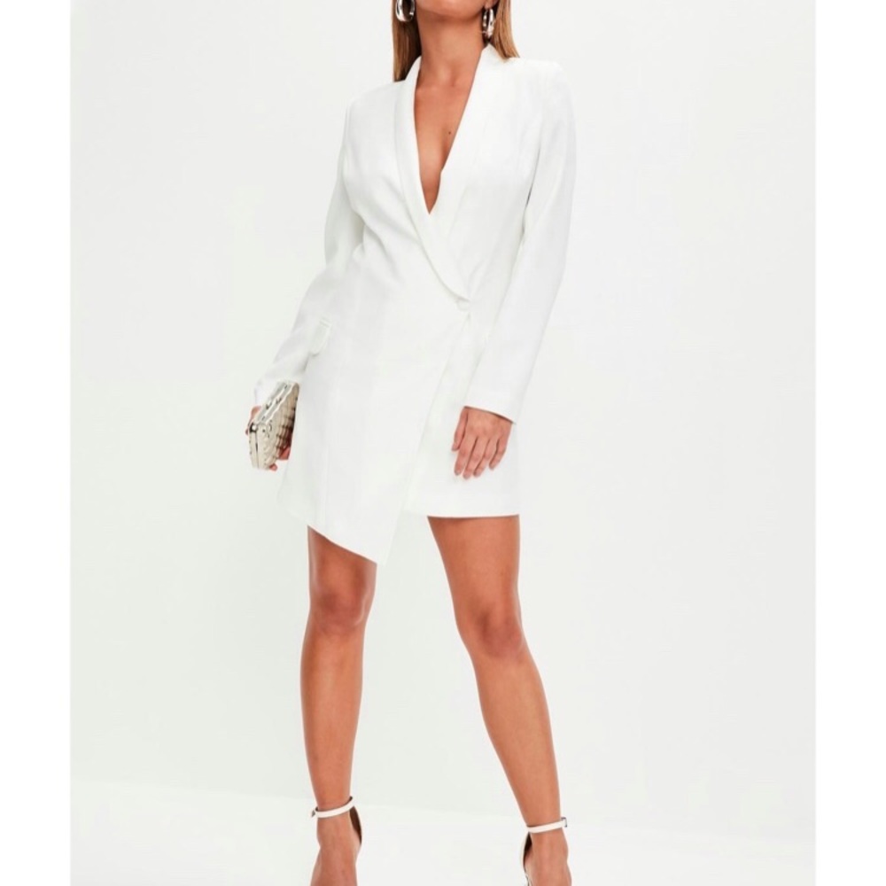 Missguided White Blazer Dress! NWT!